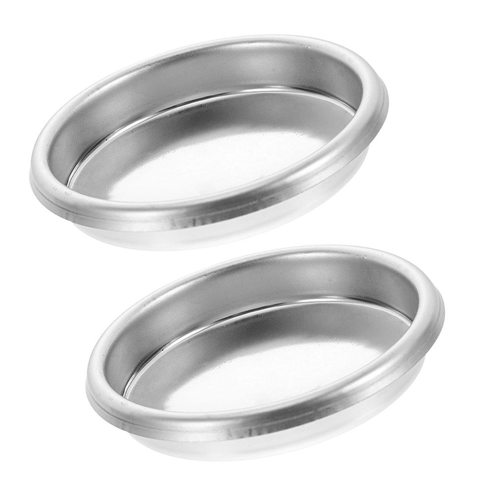 Blind Filter Disc - 2 Stück Edelstahl-Blindfilter-Scheiben für Espressomaschinen zur