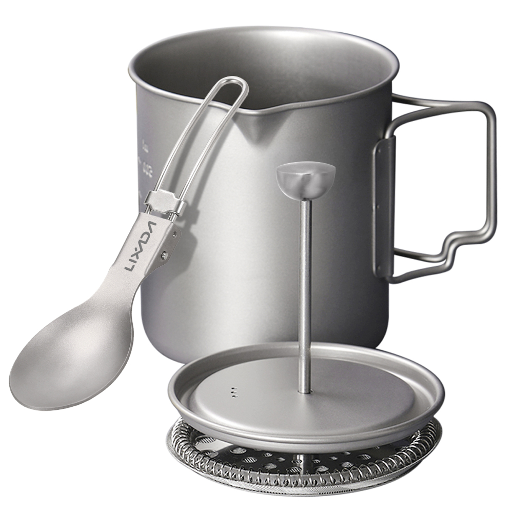 Coffee Equipment For Camping - Lixada 750ml titan kaffeetasse becher französisch