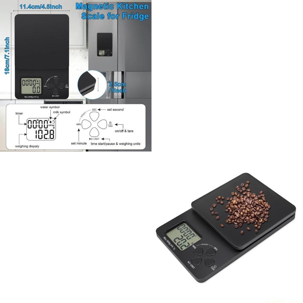 Scale Drip Timer - D0AB Kaffeewaage mit Timer, digitale Lebensmittelwaage