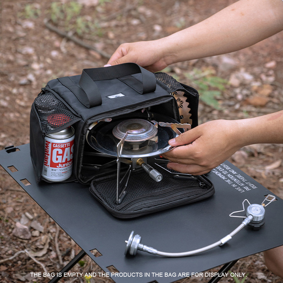 Coffee Equipment For Camping - Kleine Kassettenkocher-Gastanktasche BKXD-5F-B Camping-Kaffeeausrüstungs-Aufbewahrungstasche Mehrzweck-Erweiterungstasche