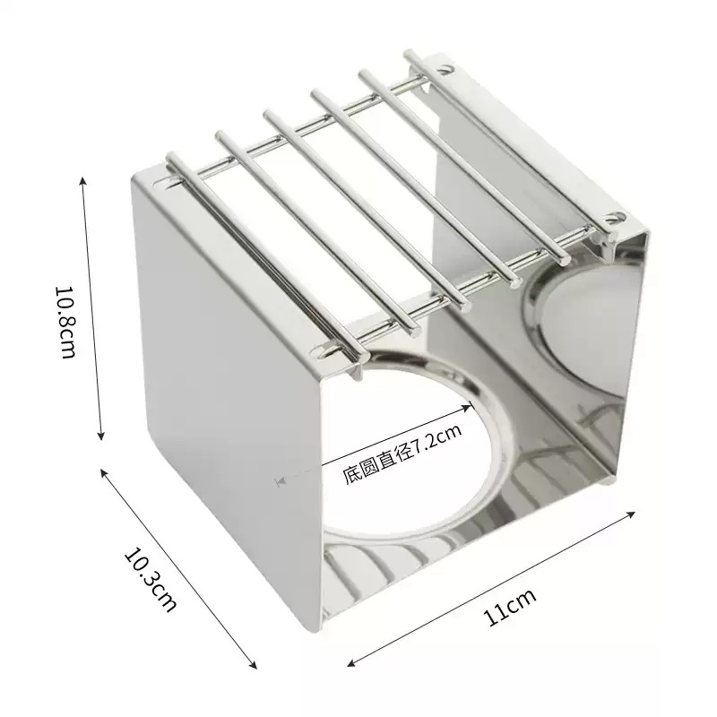 Coffee Equipment For Camping - Quadratischer Kaffeekocherständer aus Edelstahl, stabiler Topfständer