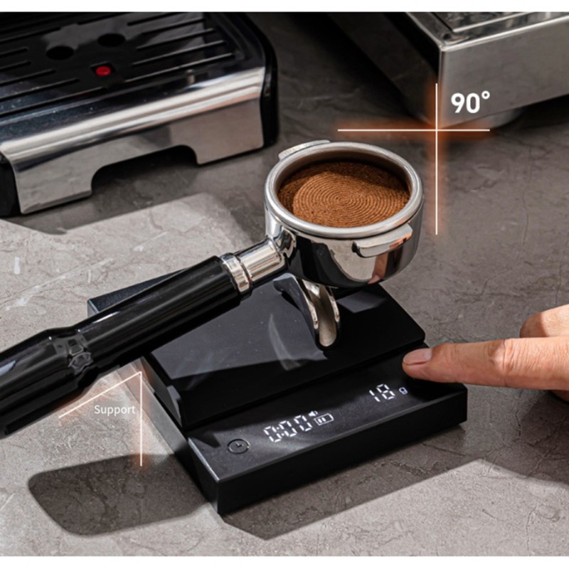 EYFL-Schwarze Kaffeewaage mit  – Scale Drip Timer Bewertung und Preis