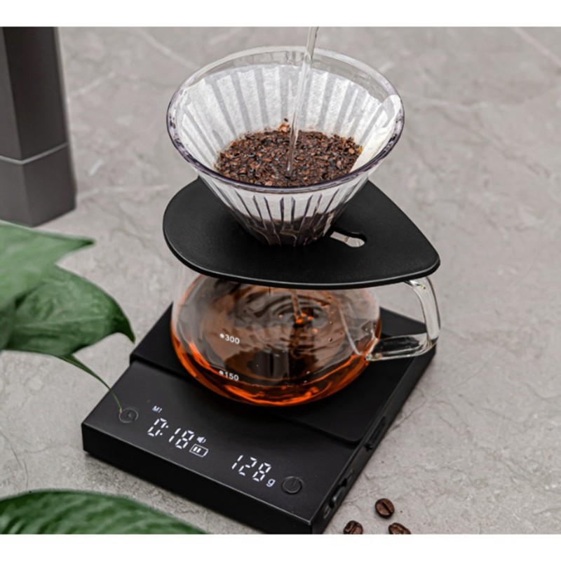 EYFL-Schwarze Kaffeewaage mit  – Scale Drip Timer Bewertung und Preis